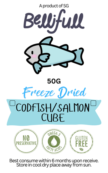 Freeze Dried Salmon or Codfish